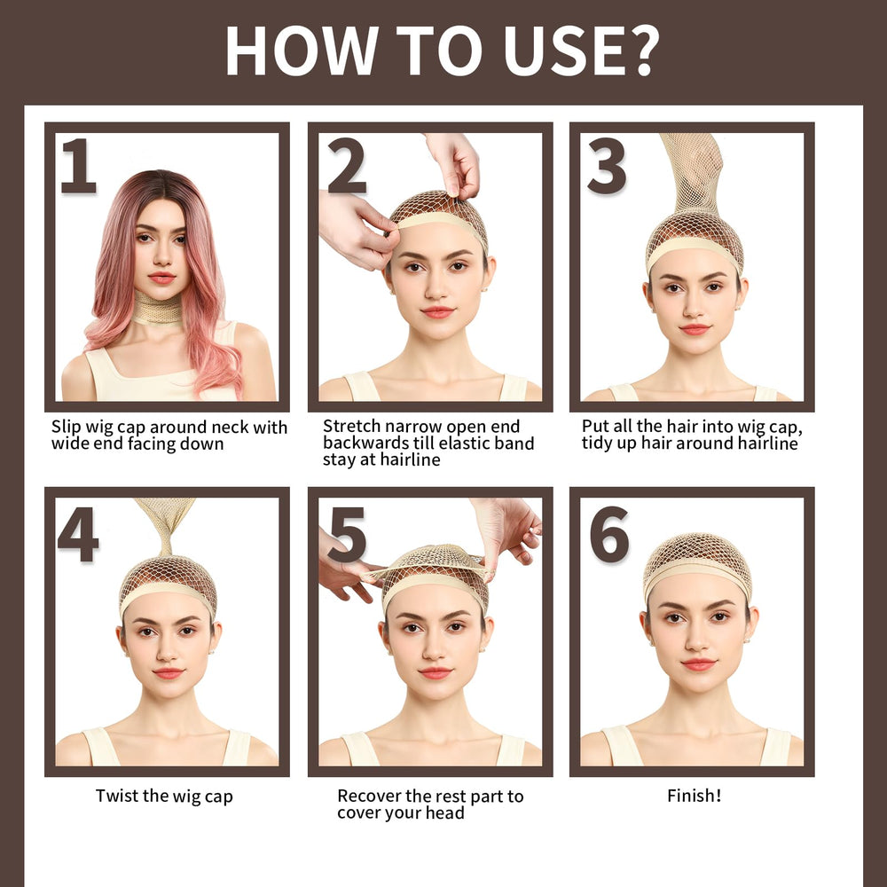 Two-pack Fandamei wig caps offer versatile daily and party wear