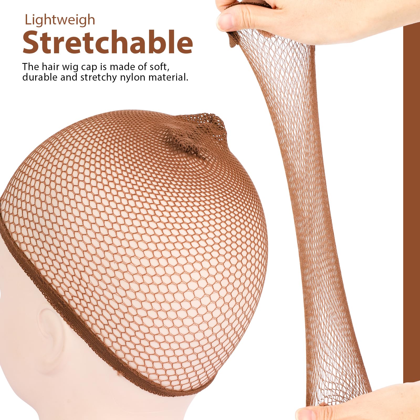 Fandamei breathable wig cap ideal for cosplay and Halloween outfits.