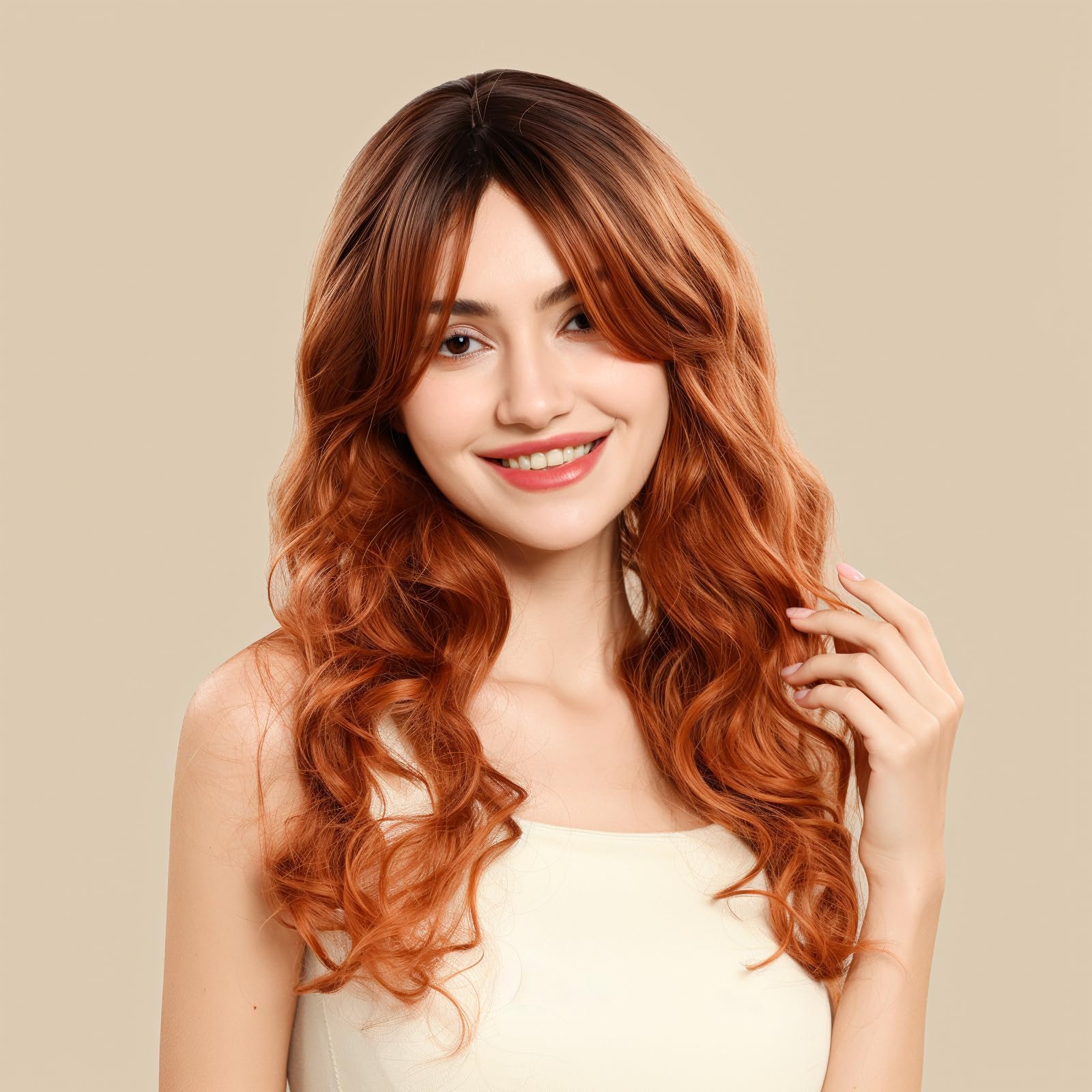Fandamei light brown wig cap under wig for natural look