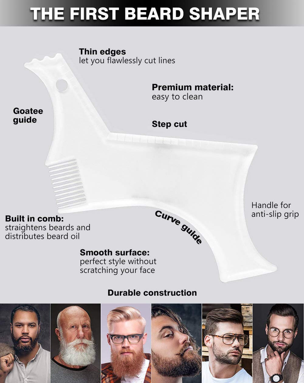 FANJEIS portable travel size beard shaping tool for grooming on the go