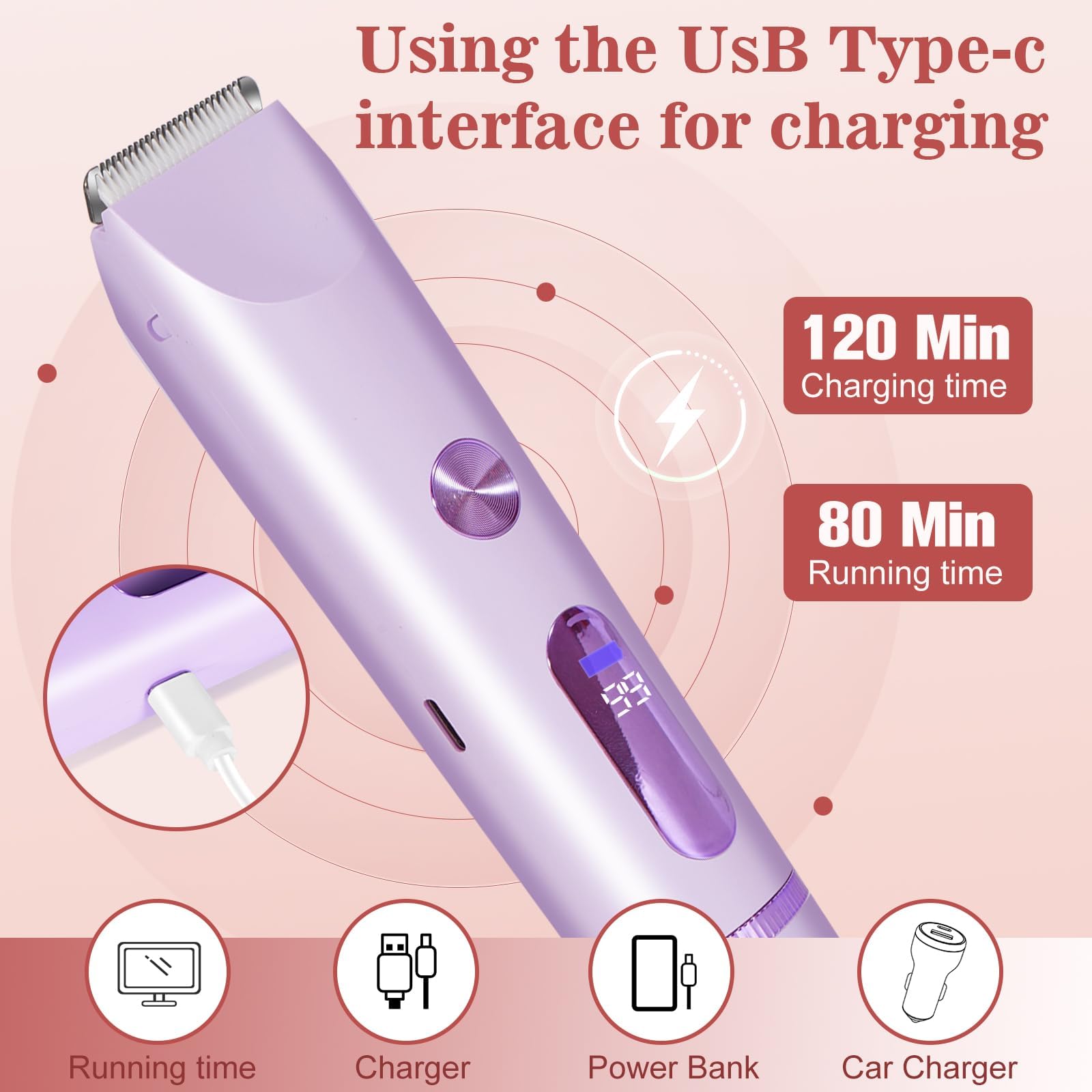 FANKRUAI Purple design compact travel edition.