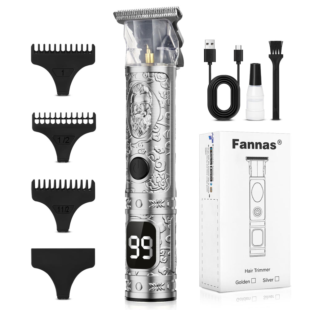Fannas cordless hair clippers with USB charging for travel use.