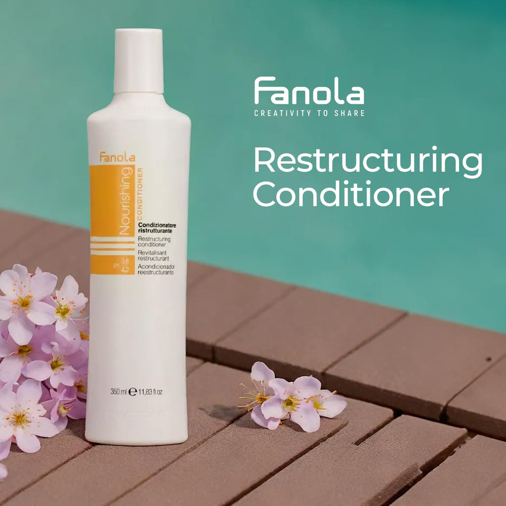 Fanola Acondicionador reestructurante, acabado suave, cabello más manejable