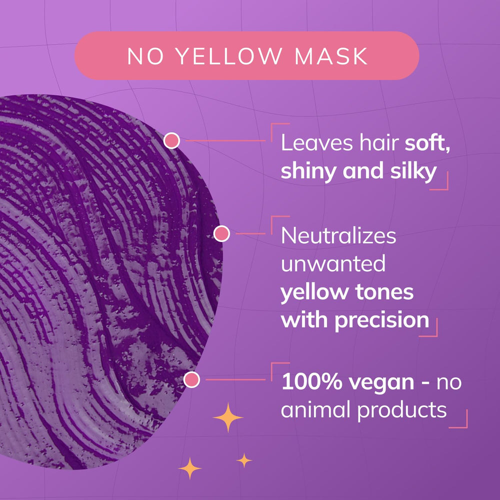Pigmento violeta de Fanola No Yellow ofrece acabado tonificado sin endurecer el cabello.