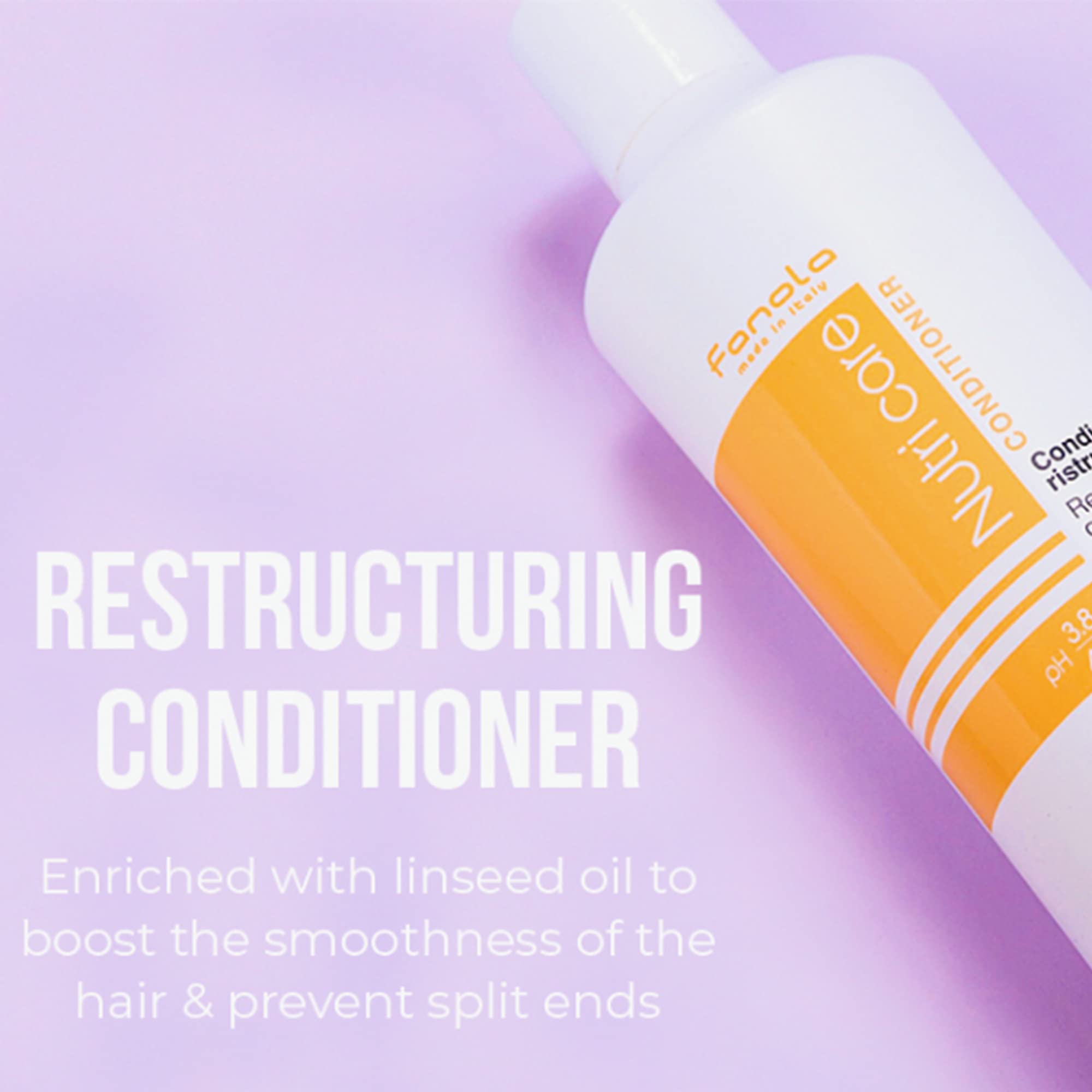 Fanola No Yellow Mask application focuses pigment placement on lengths and ends.