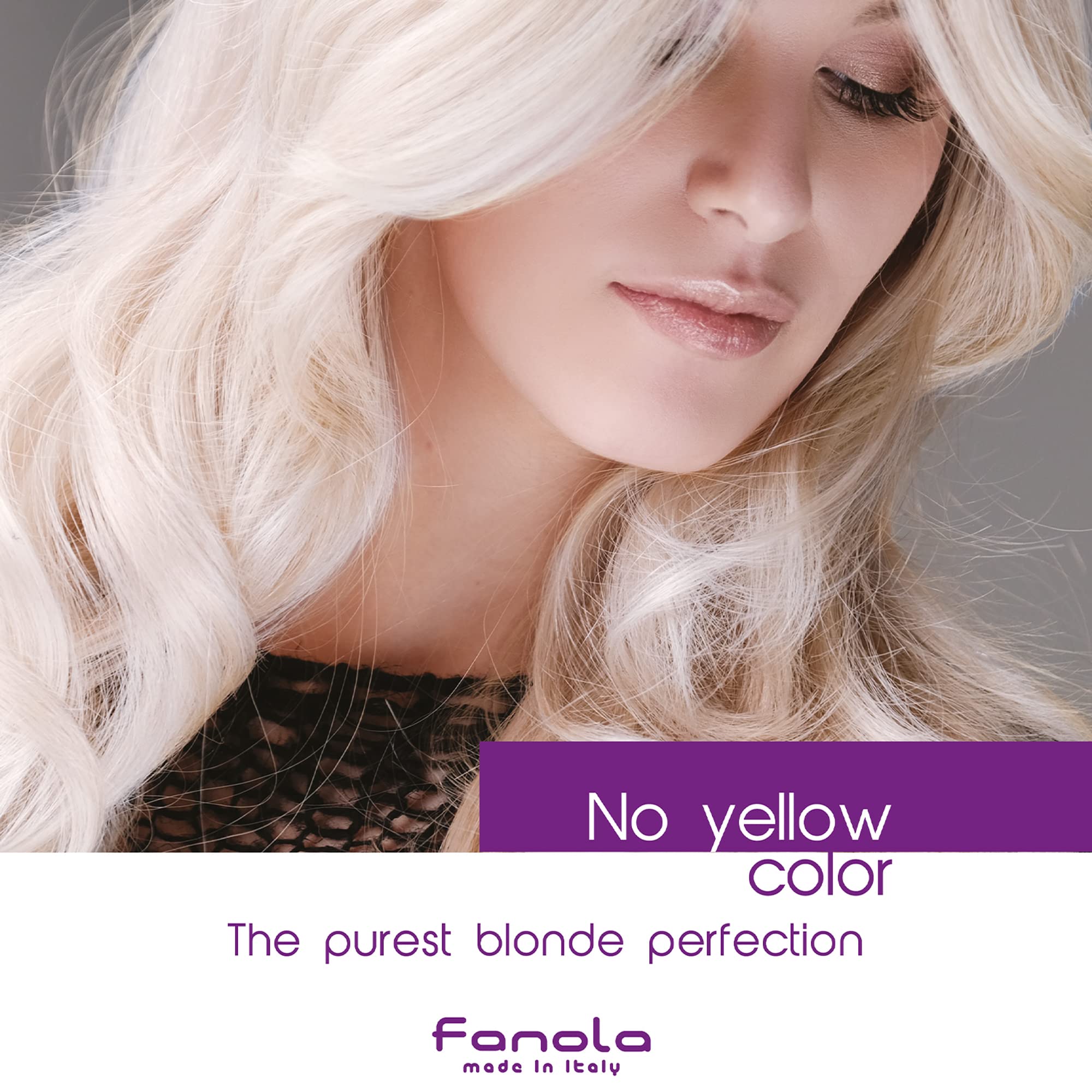 Fanola No Yellow purple shampoo 2-pack packaging for ongoing toning