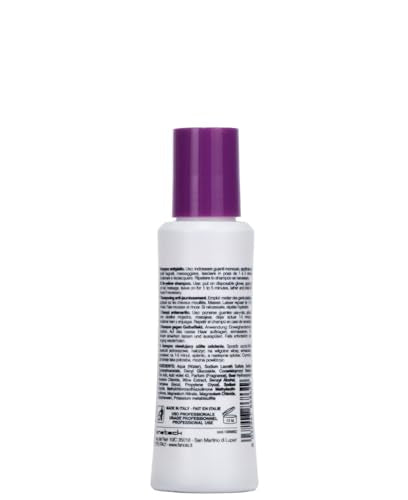 Fanola champú violeta de viaje ideal para cabello gris y mechas