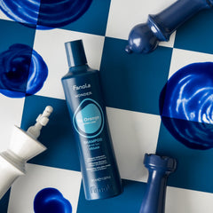 Fanola Wonder No Orange Blue Shampoo algae oil detail highlights nourishing protection for color