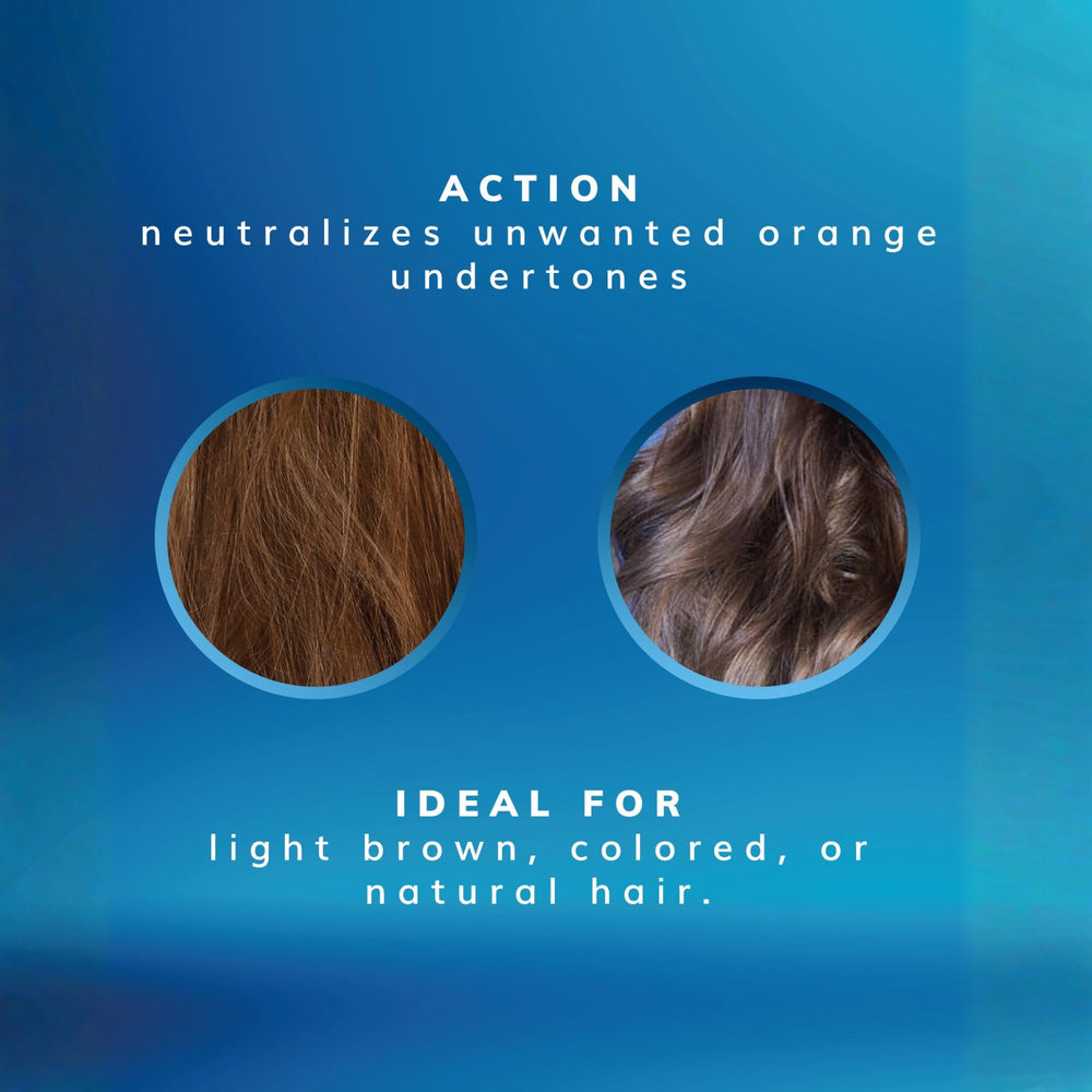 Fanola Wonder No Orange Blue Shampoo vegan sulfate-free emphasizes clean beauty and safe daily use