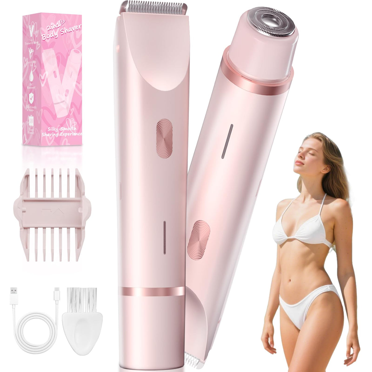 Fanovae Bikini Trimmer body for quick, precise grooming on sensitive skin.