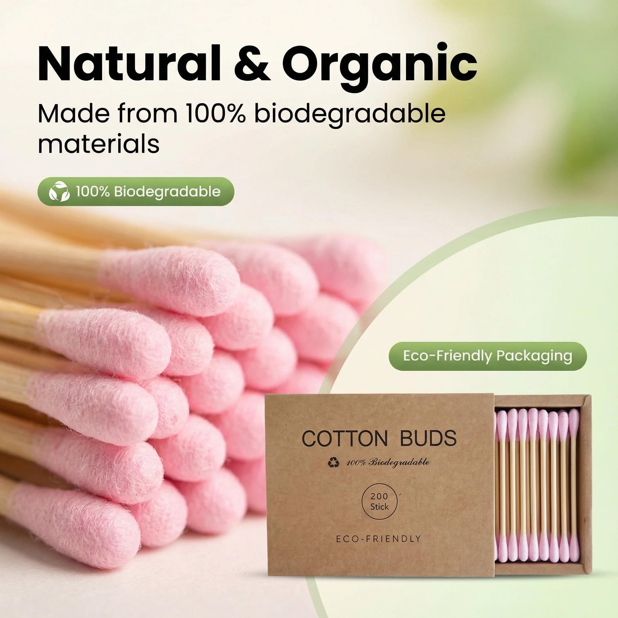 FANPOI double-tip pink swabs with versatile precision for delicate tasks.