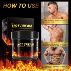 FANSHI Hot Sweat Cream on abdomen aids skin hydration during exercise.