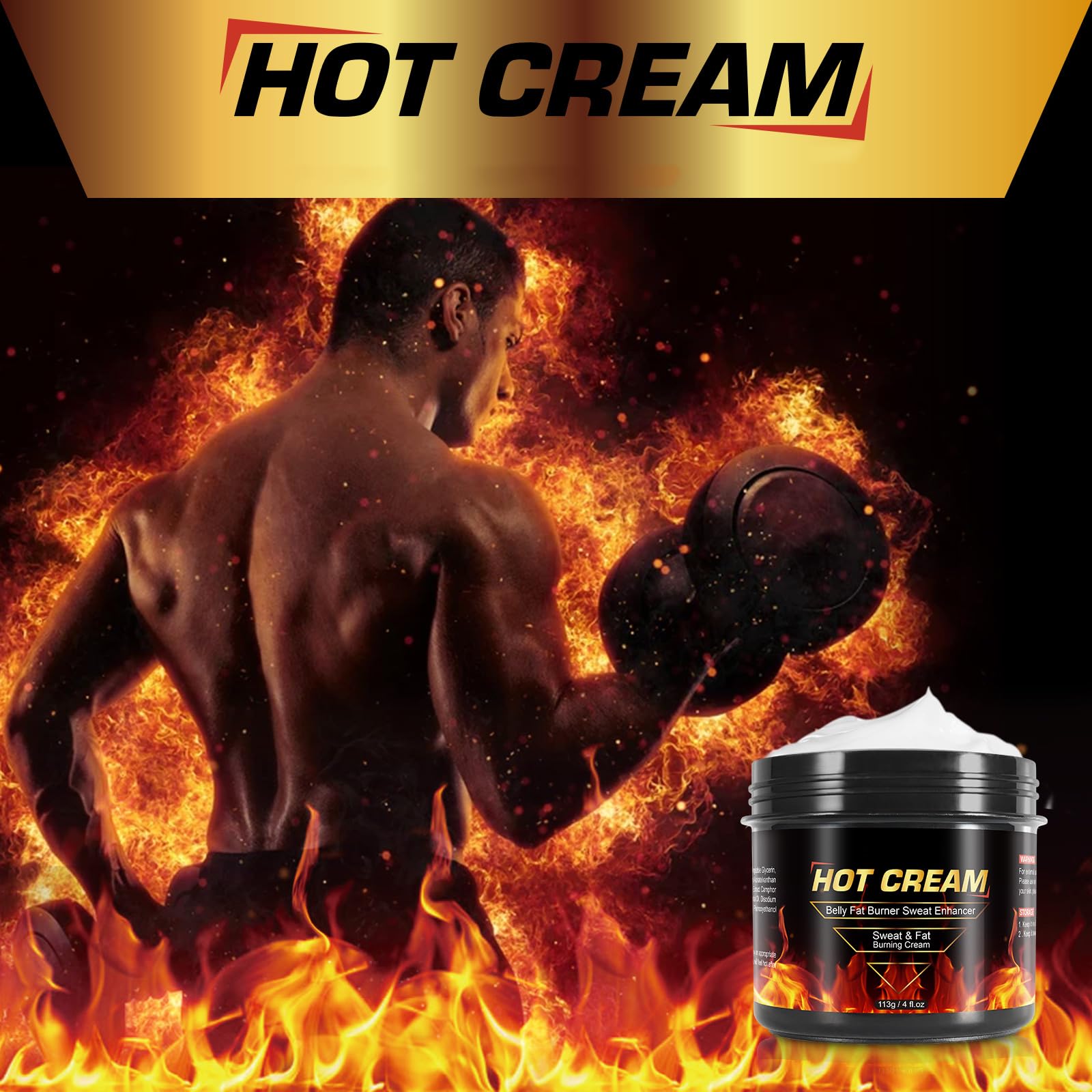 FANSHI Crema Calor Sudor: recomendado para rutinas de ejercicio y estiramiento