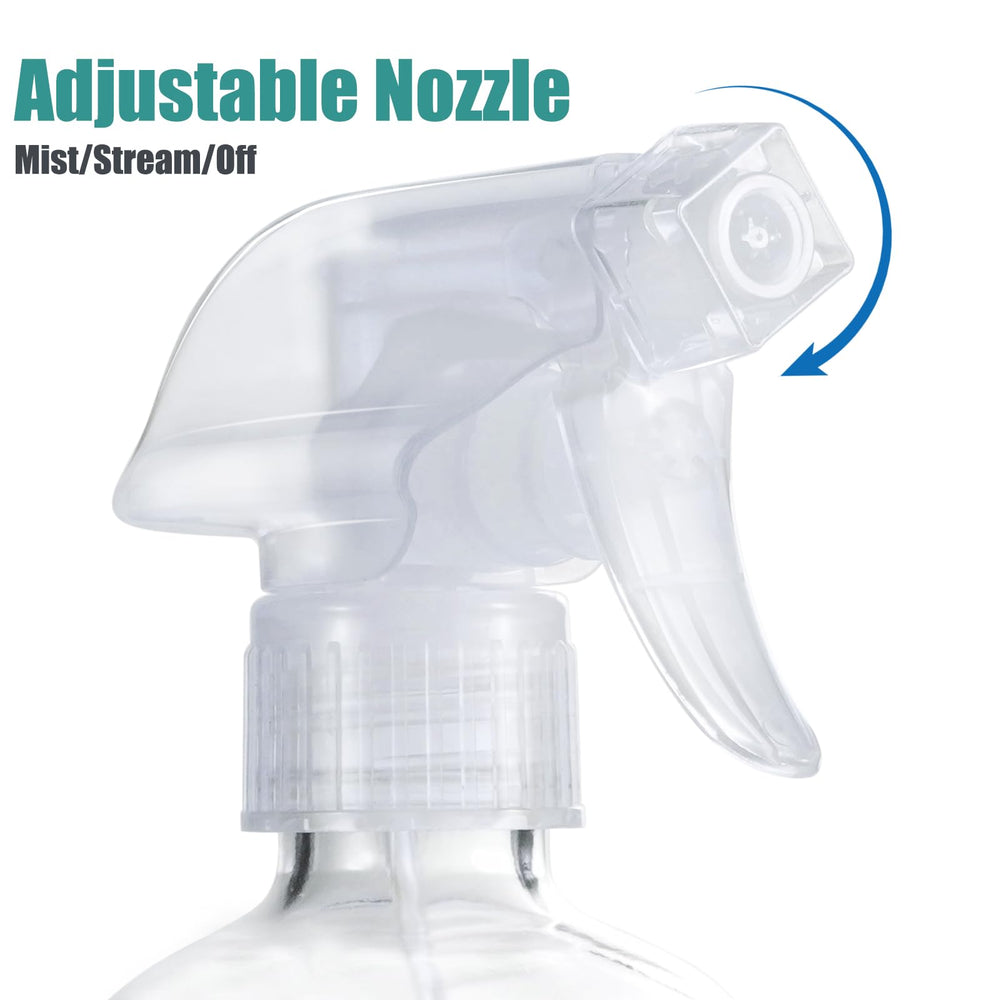 FANSTINOW glass spray bottle mint green with silicone sleeve for grip.