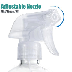 FANSTINOW glass spray bottle mint green with silicone sleeve for grip.