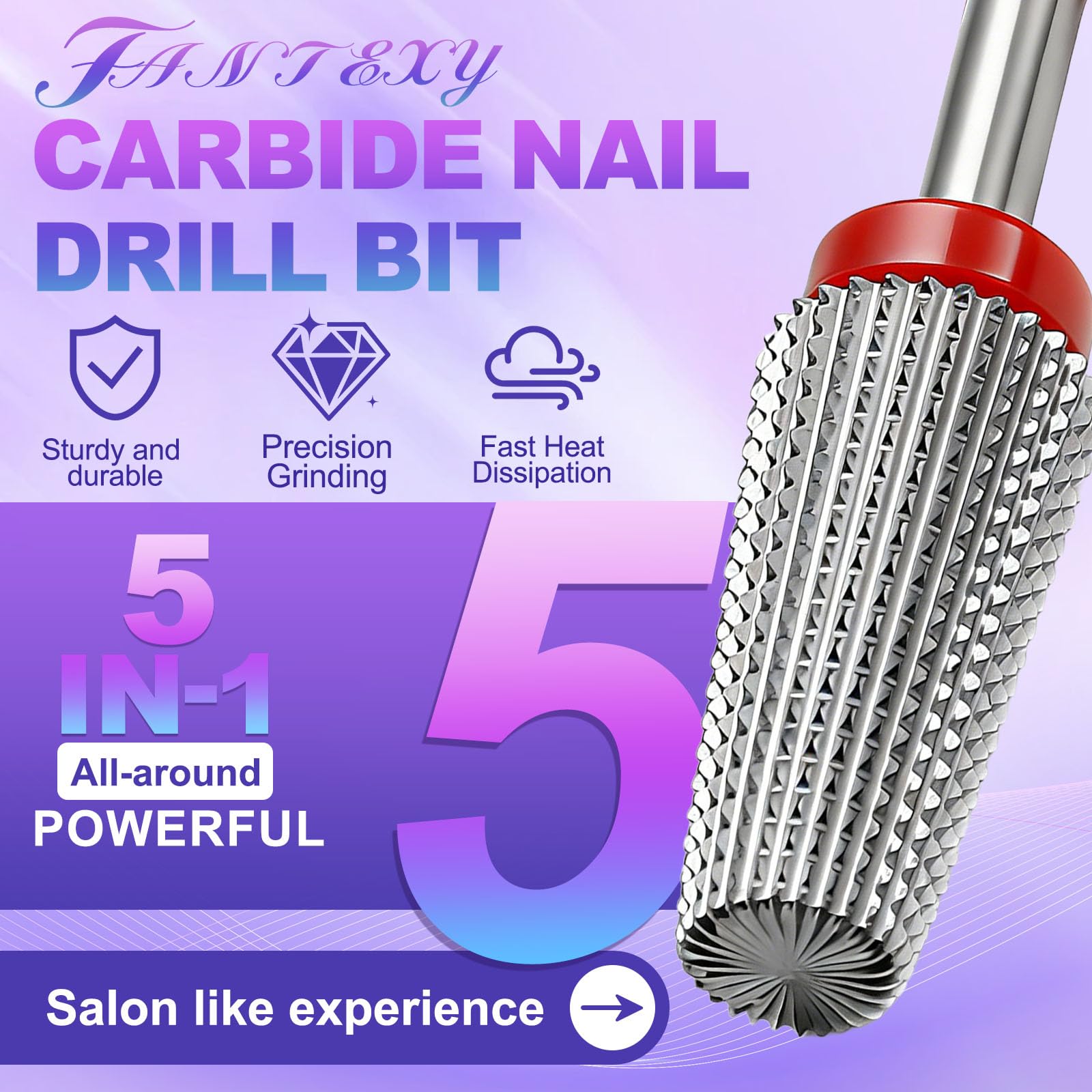 FANTEXY carbide nail drill bit delivering durable edge shaping and sharpness.