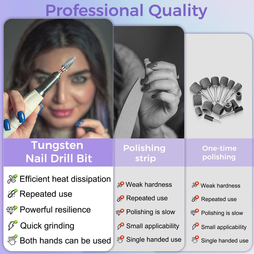 FANTEXY professional tungsten drill bit supports efficient polish removal safely