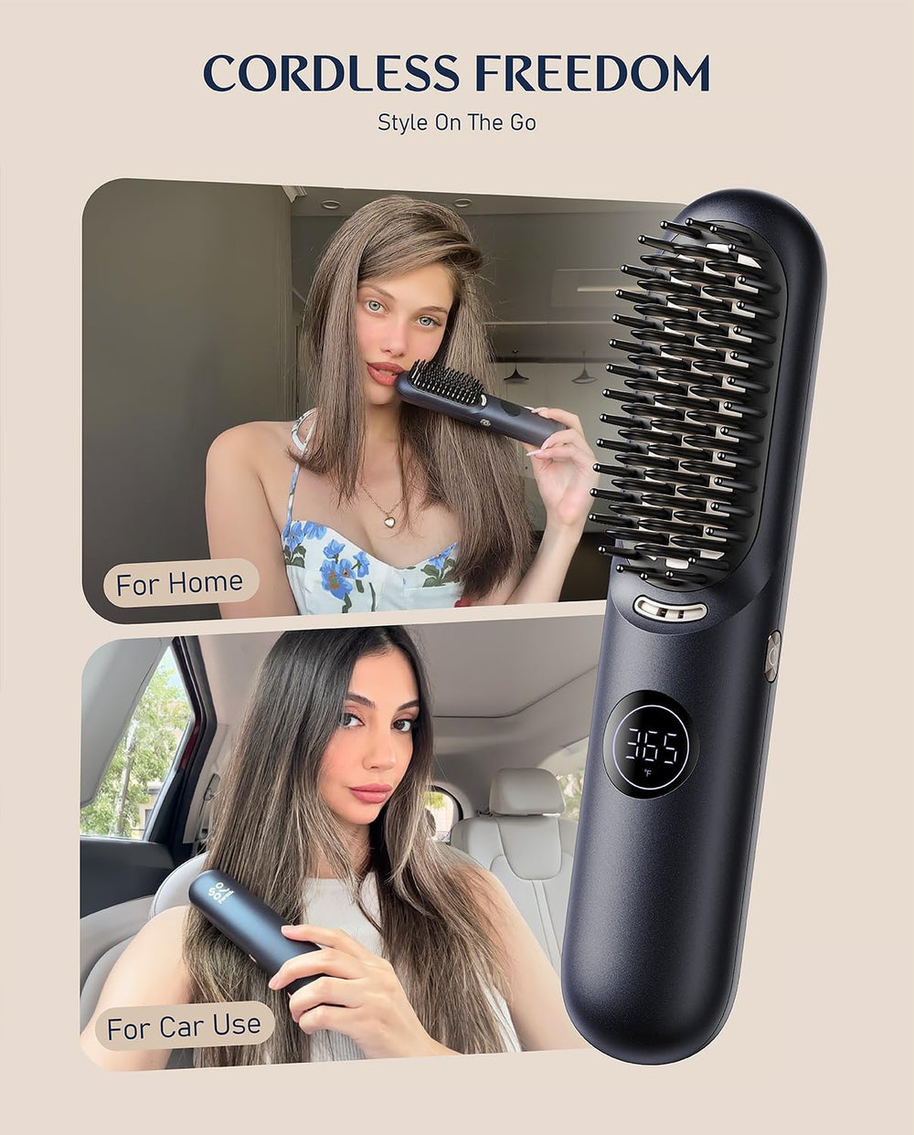 Fanttik Solo I10 APEX cordless design enables styling anywhere without cords.