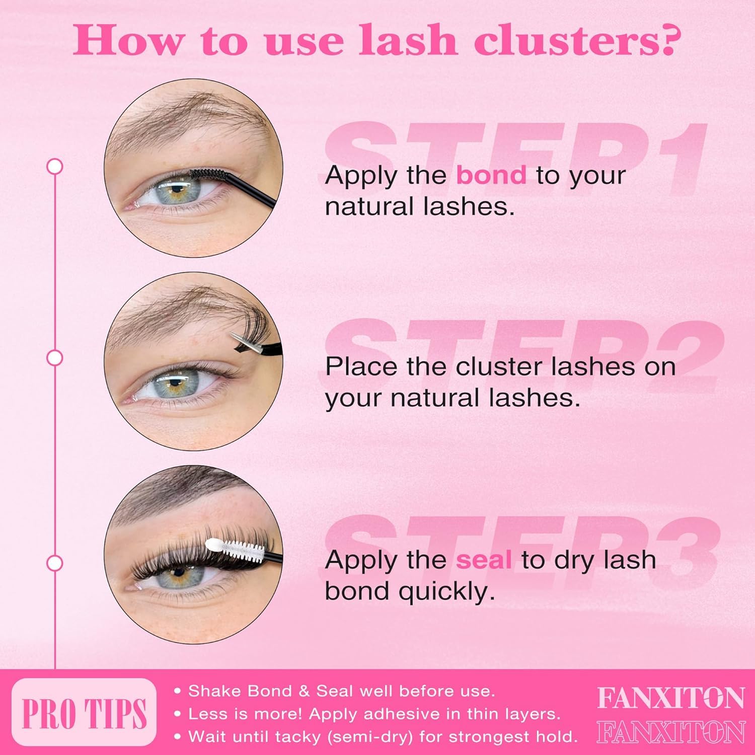 FANXITON 154-cluster collection enables flexible daytime to evening looks.