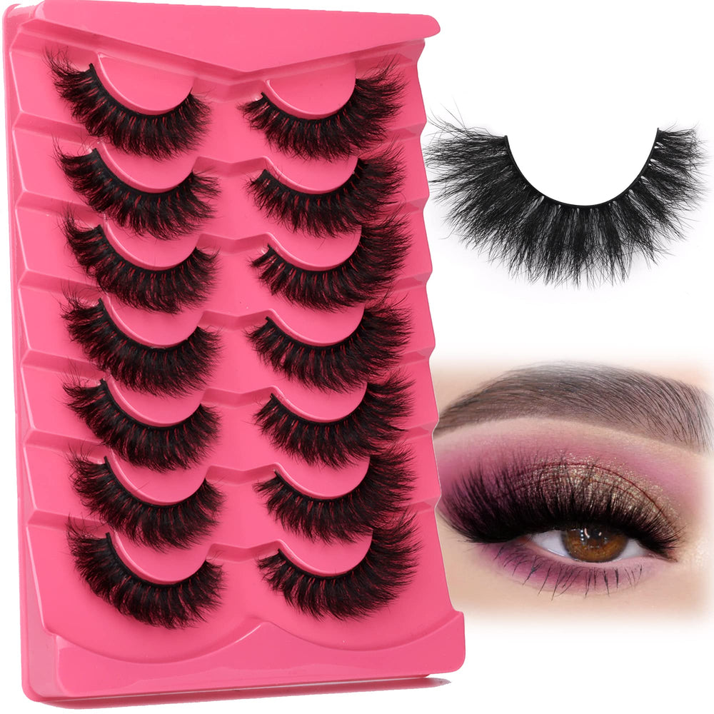 FANXITON 8D volume cat-eye lashes in 16mm length for dramatic look