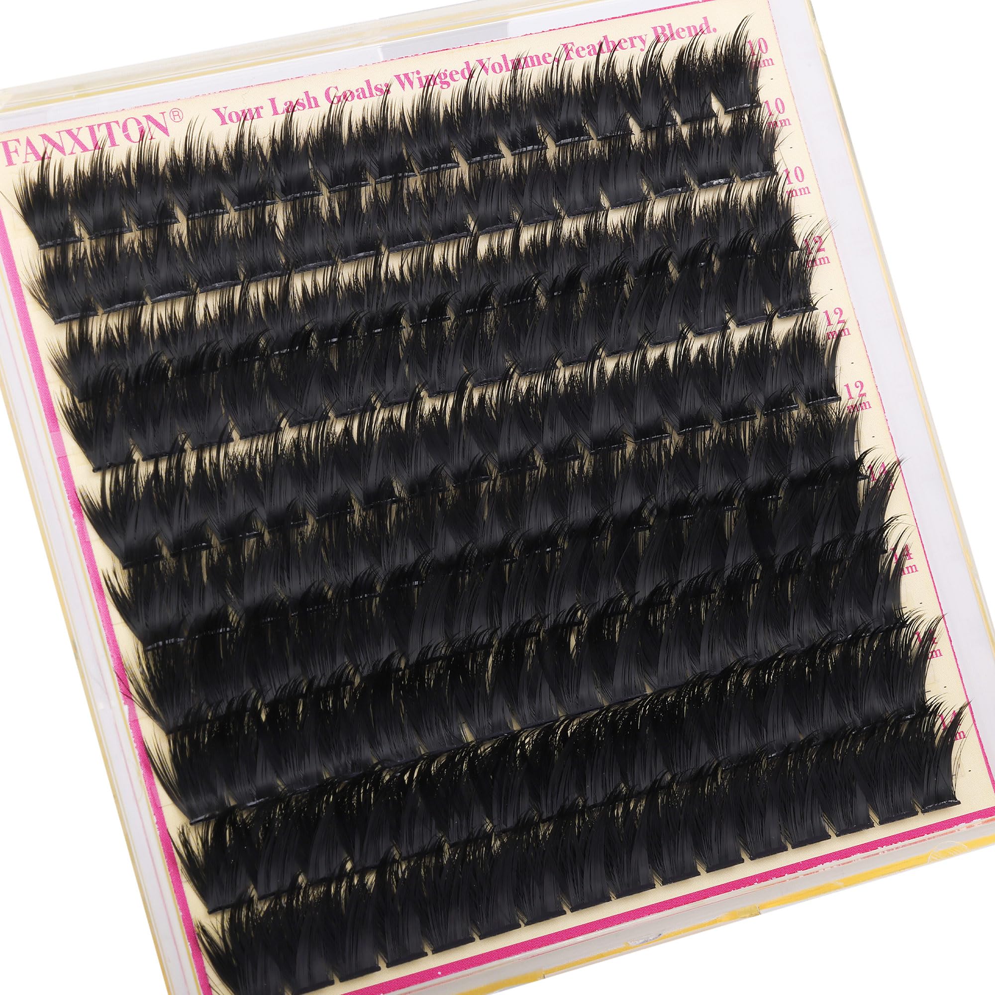 FANXITON beginner-friendly lash clusters ideal for fast at-home application.