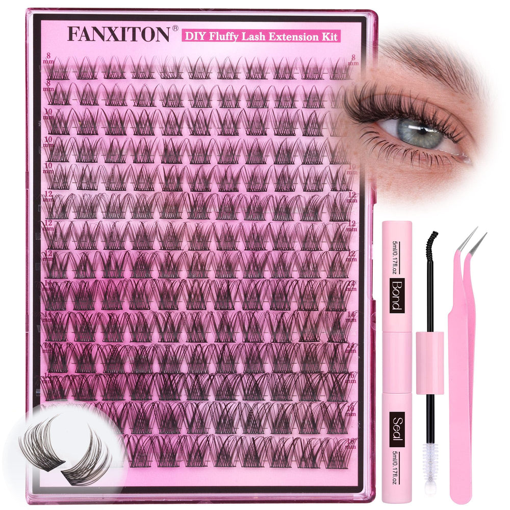 Fanxiton beginner-friendly lash kit ready for at-home DIY lash styling.