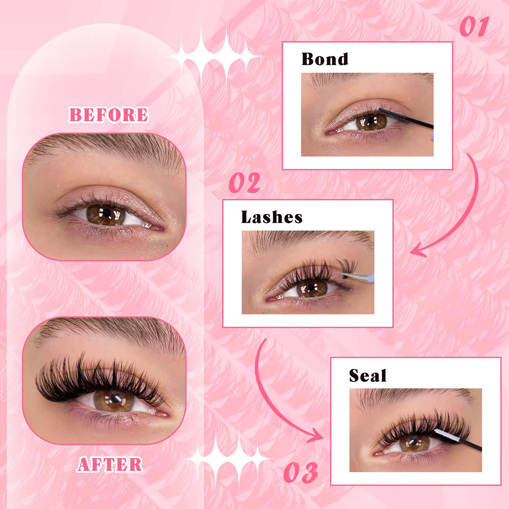FANXITON beginner-friendly lash kit for easy, professional-looking results
