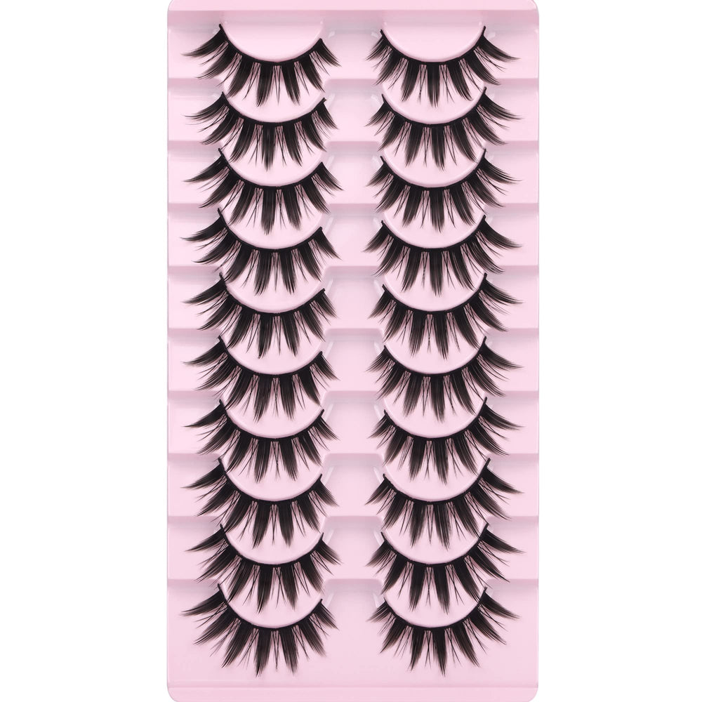 FANXITON black cotton band lashes offer skin-friendly comfort.