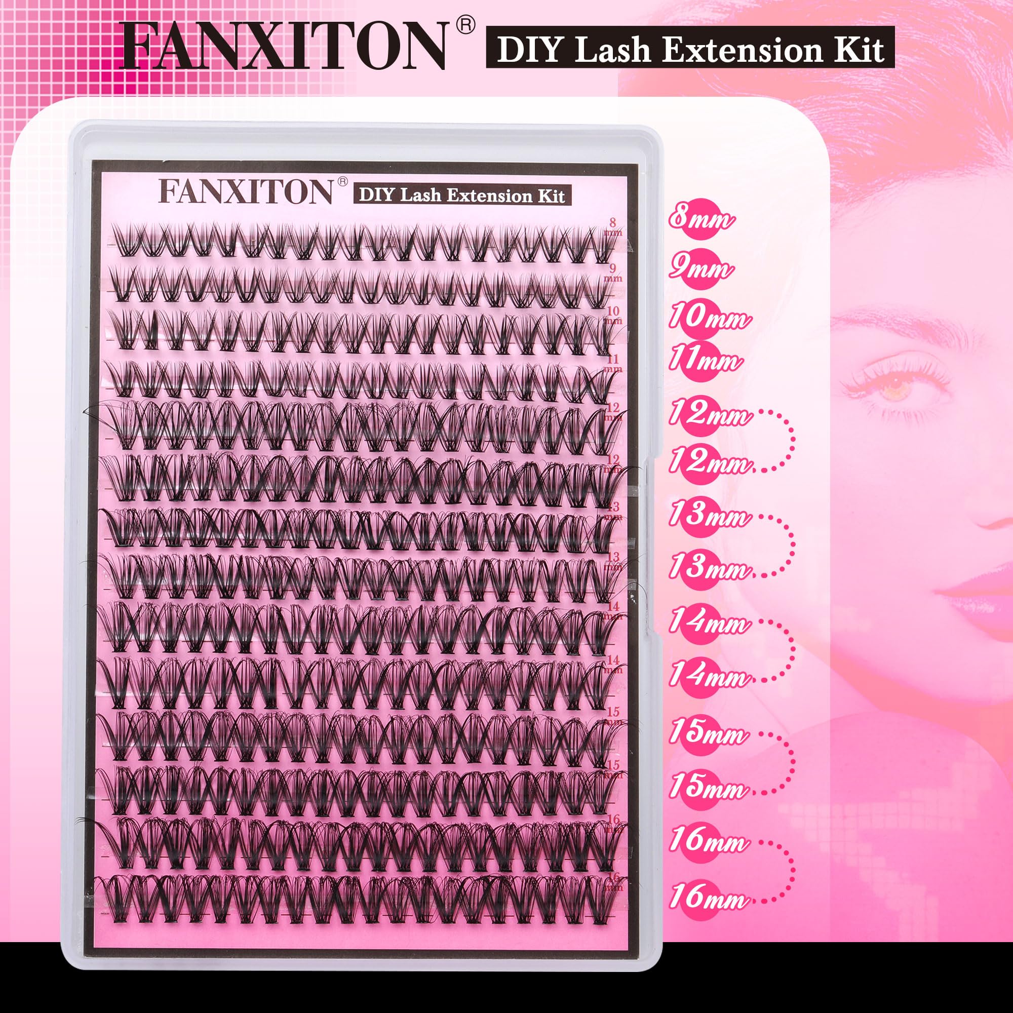 FANXITON cat eyes style lashes with longer outer edges