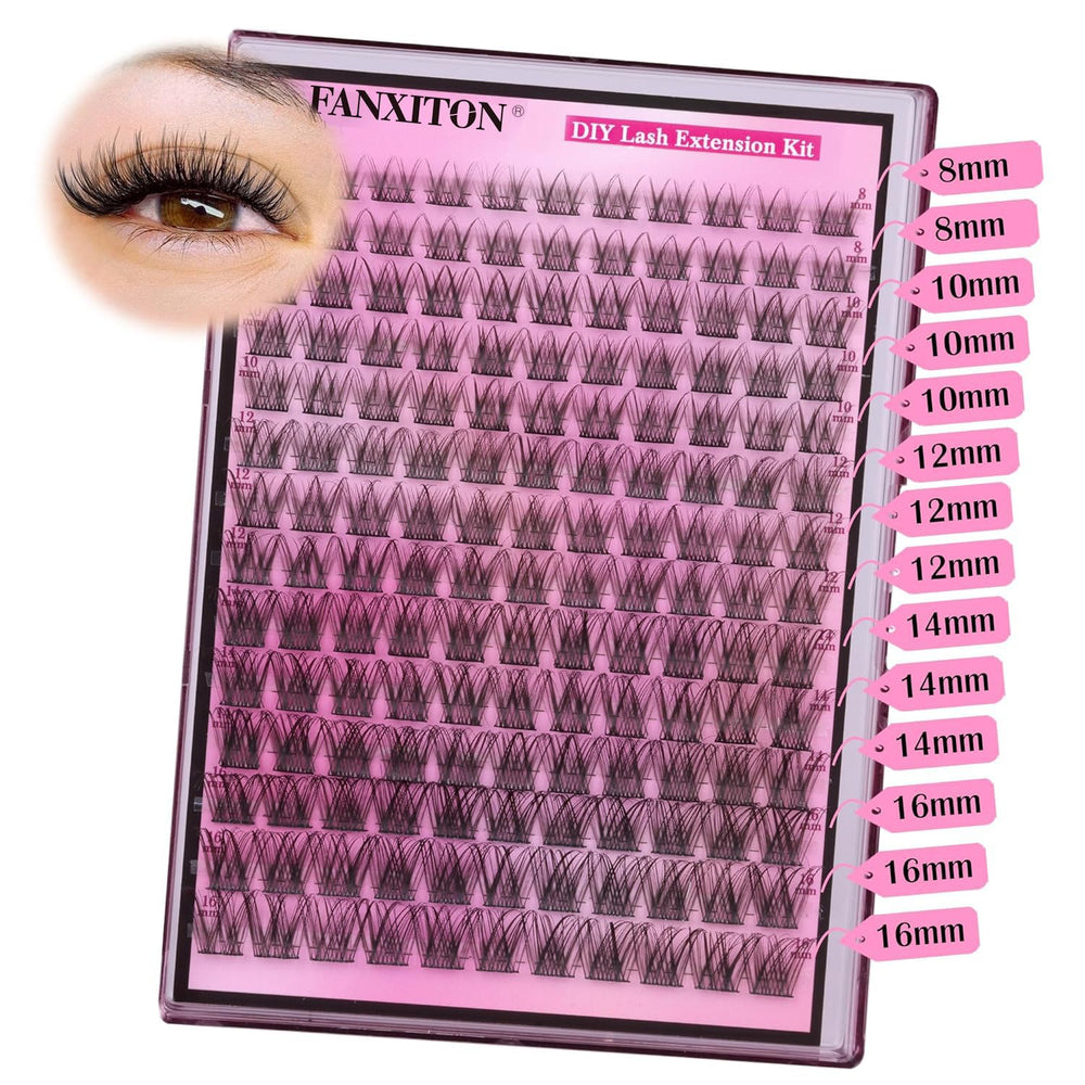 FANXITON hypoallergenic and cruelty-free lashes suitable for sensitive eyes.