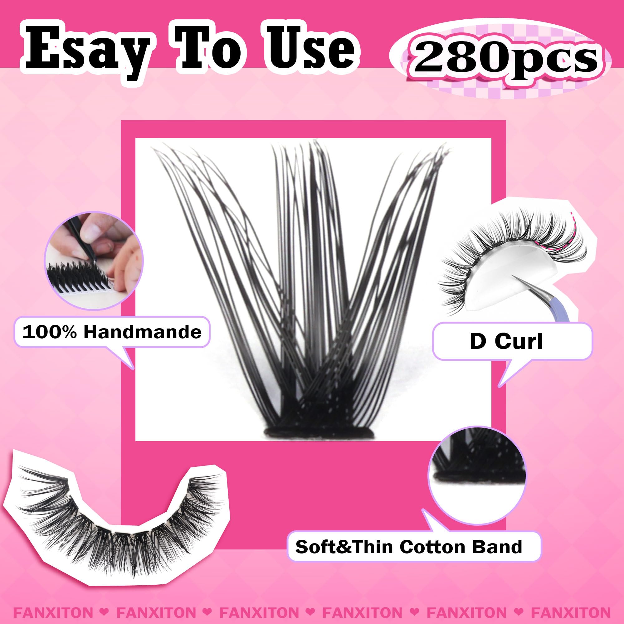 FANXITON customizable cluster lengths for natural to dramatic styles