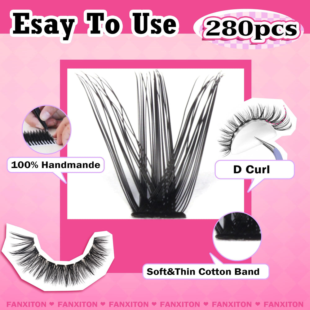 FANXITON customizable cluster lengths for natural to dramatic styles