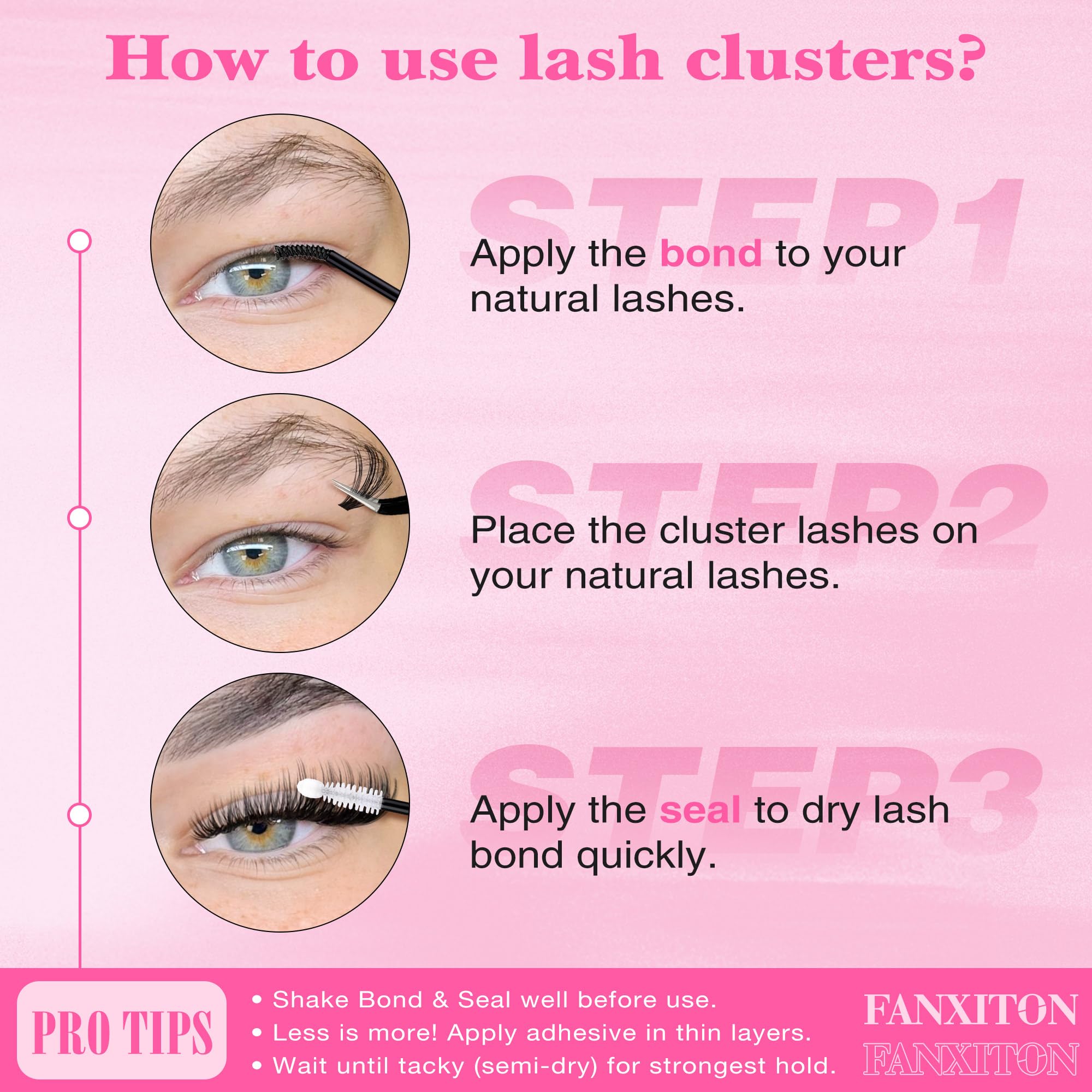 FANXITON DIY lash extension kit includes essentials in one set