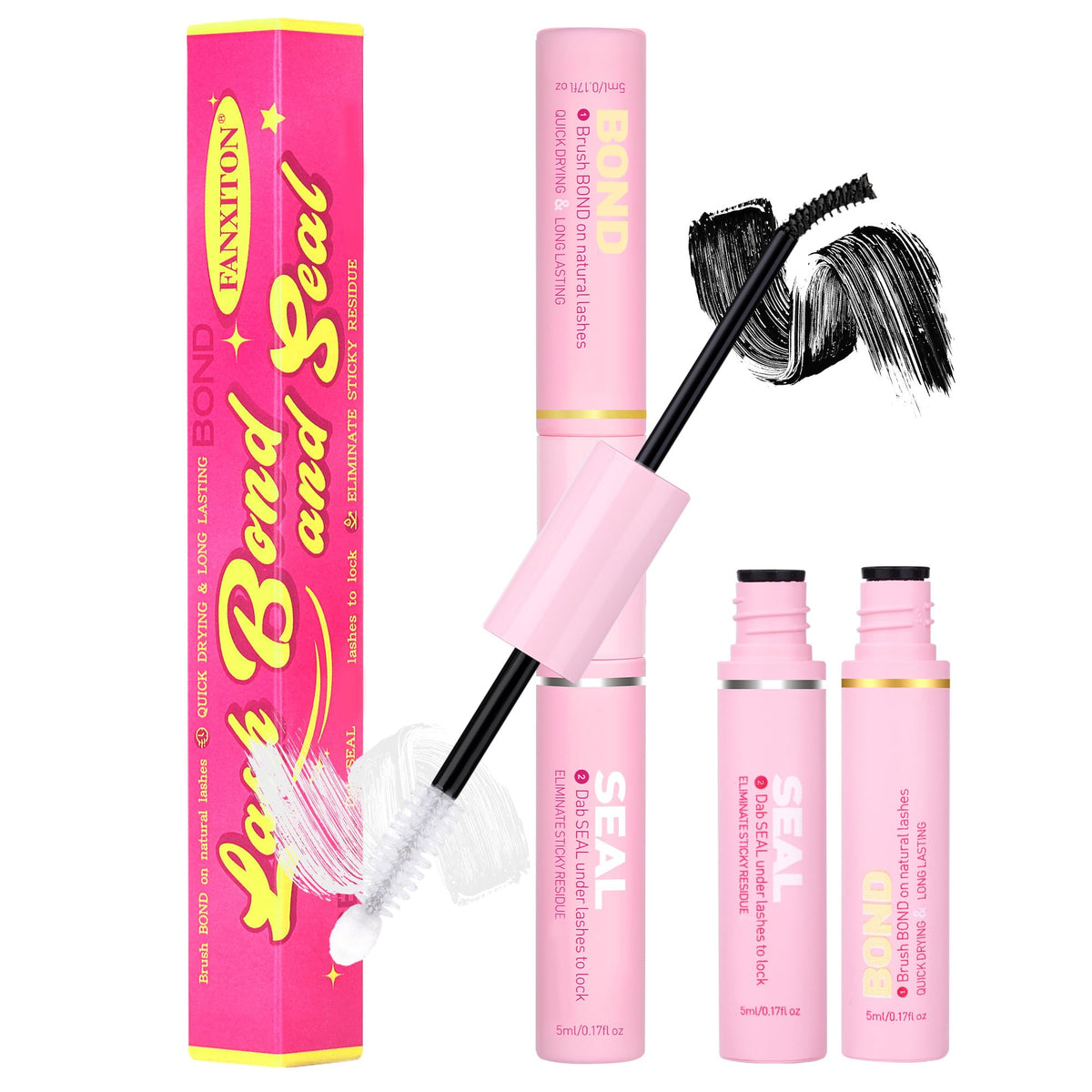 FanXiton eyelash glue-seal 2in1 bottle for at home lash work