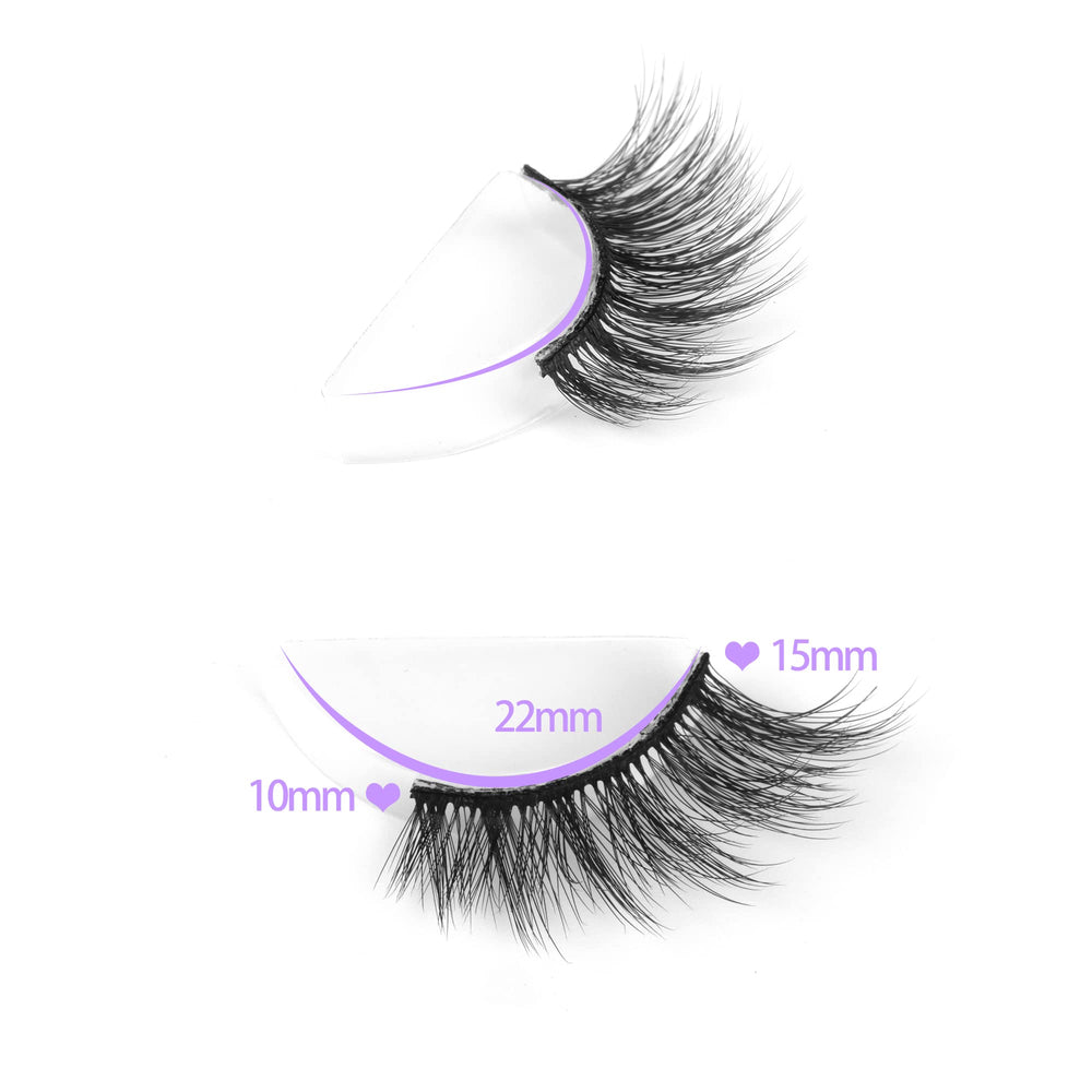 FANXITON Half Lashes black cotton band for soft, comfortable wear