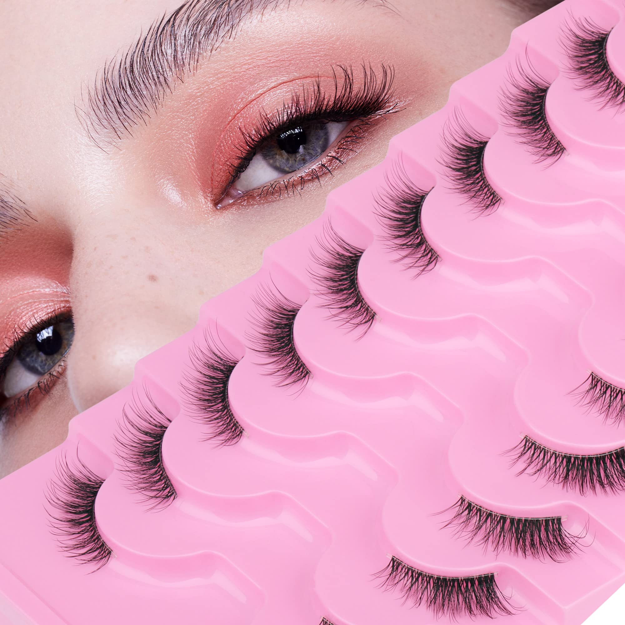 FANXITON clear band lash enhances a seamless, natural finish.