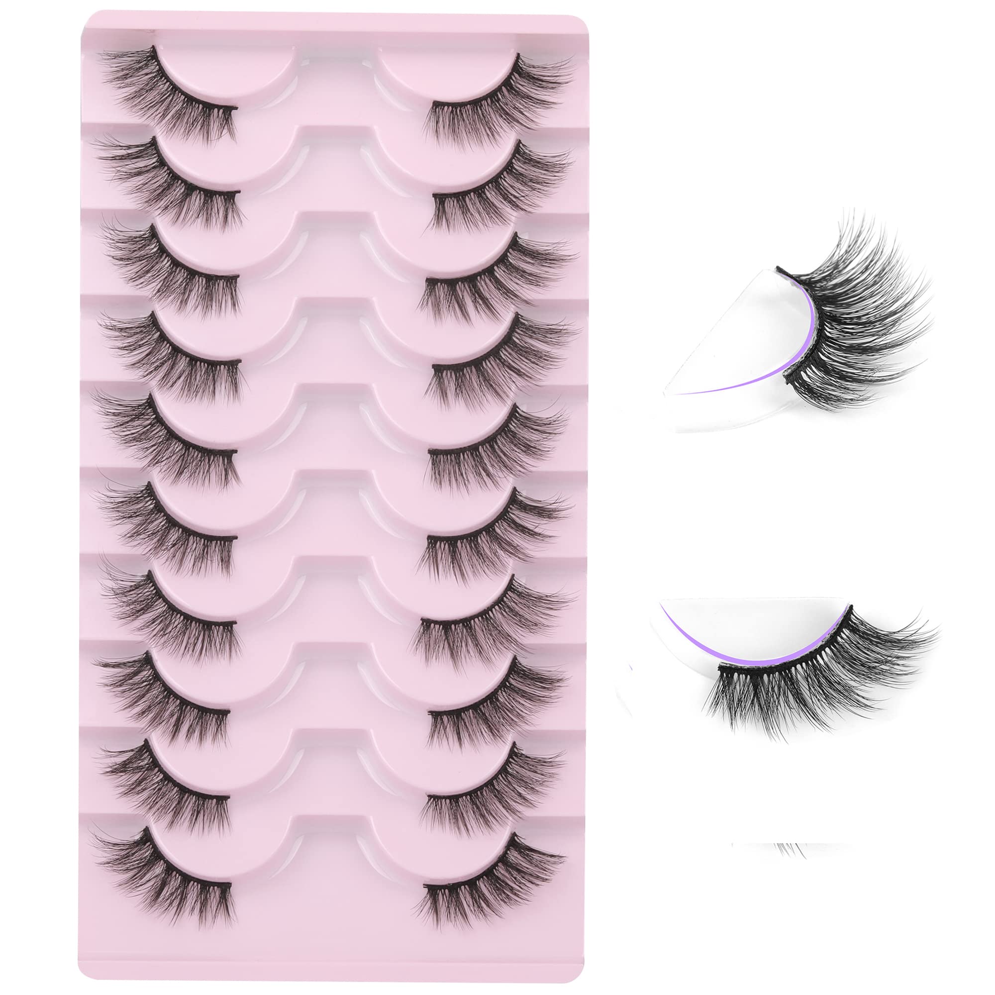 FANXITON Half Lashes natural wispy look for daily wear