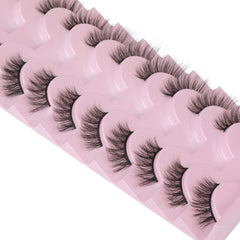 FANXITON Half Lashes soft fiber texture with criss-cross pattern