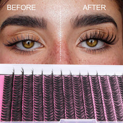 FANXITON Korean-material lash clusters deliver soft, lightweight comfort