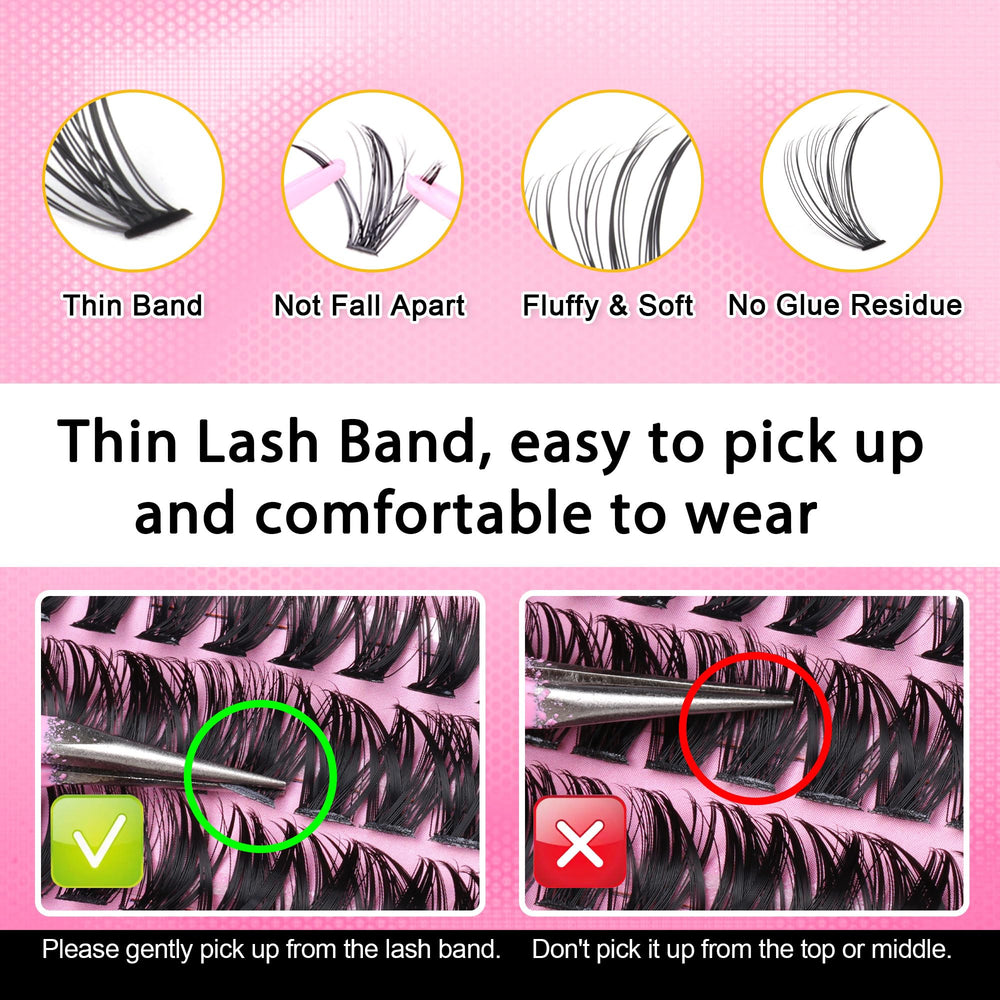 FANXITON lash bond and seal keep clusters secure