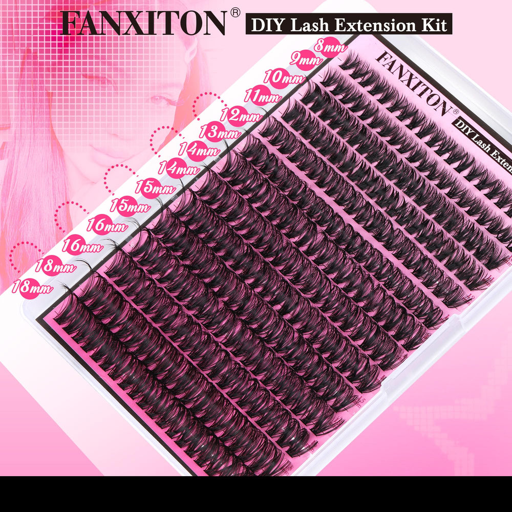 FANXITON long-hold, sweatproof lash clusters for daily wear