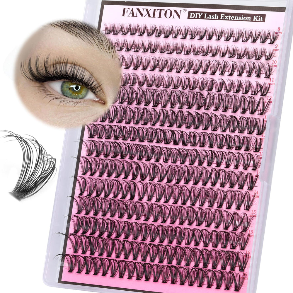FANXITON lash clusters tray 280pcs for easy DIY lash extensions