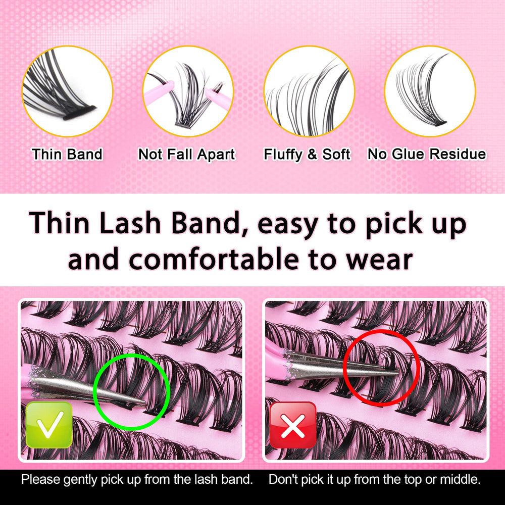 FANXITON precision lash tweezers aid easy pickup