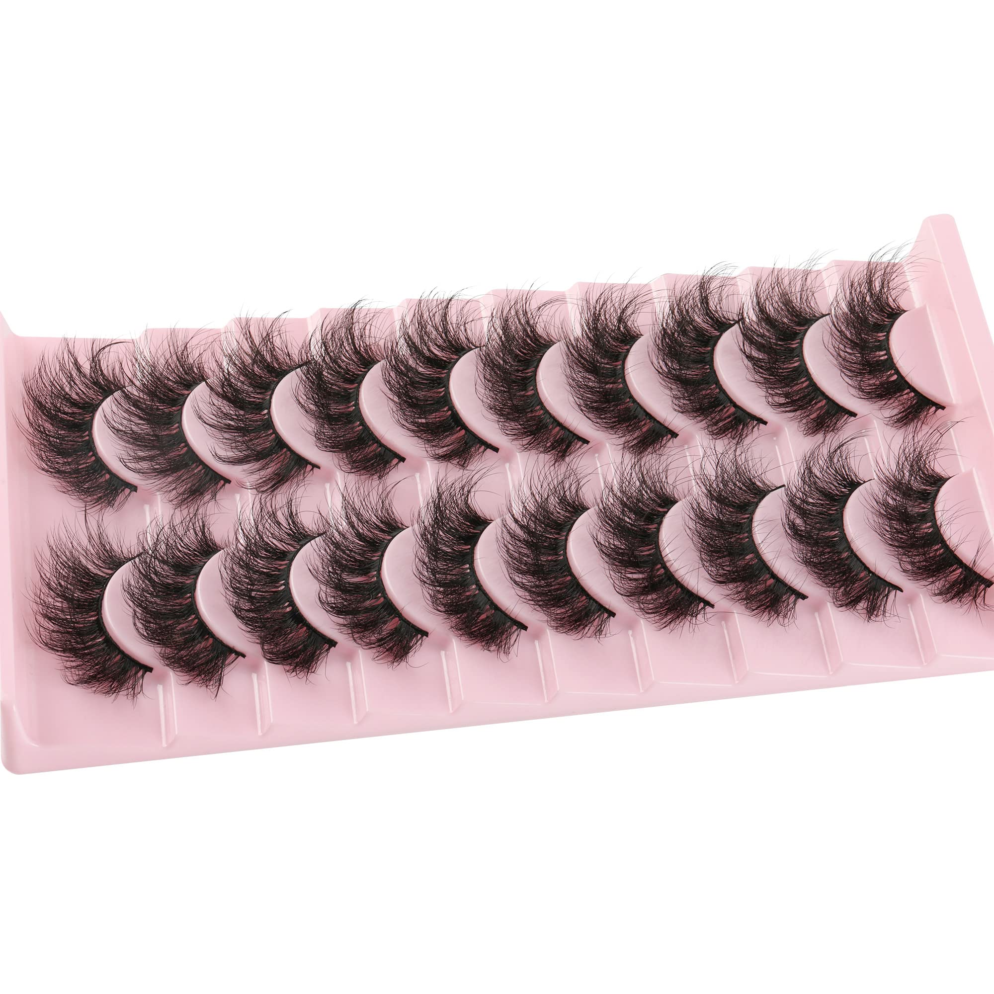 FANXITON long 19mm lashes to enhance eye size without overpowering.