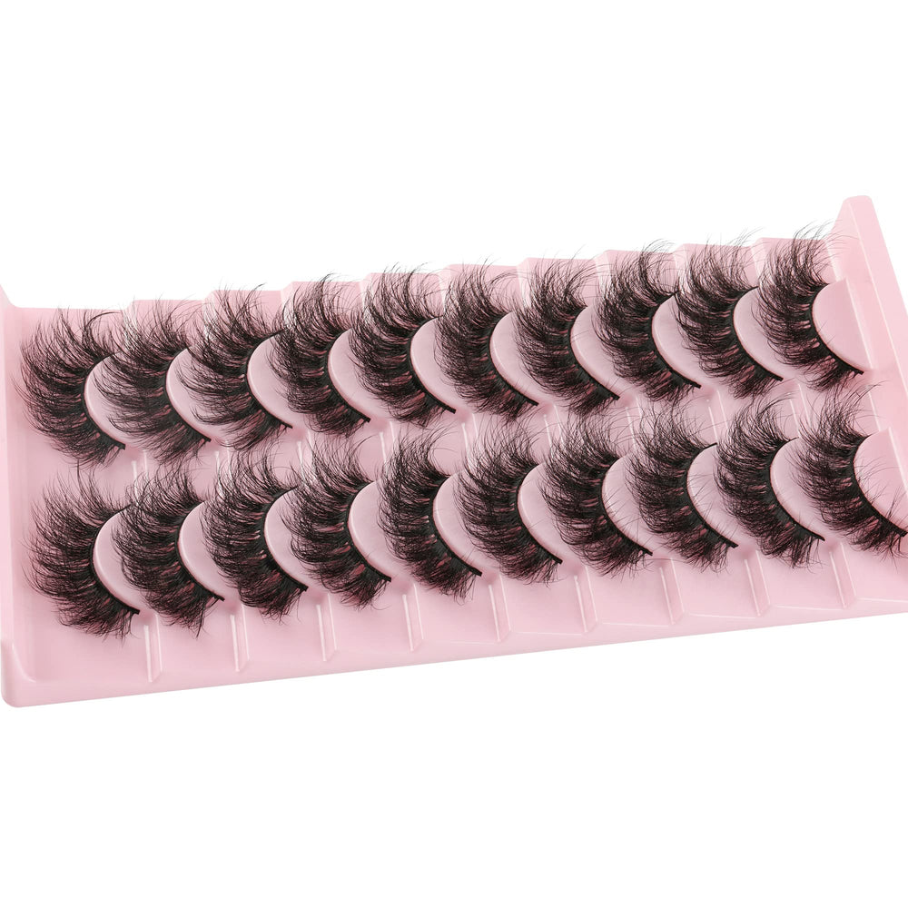 FANXITON long 19mm lashes to enhance eye size without overpowering.