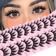 FANXITON manga lashes 16mm full-strip create bold anime-inspired eyes.