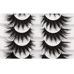 FANXITON 9D mink lashes in cat-eye style for added volume.