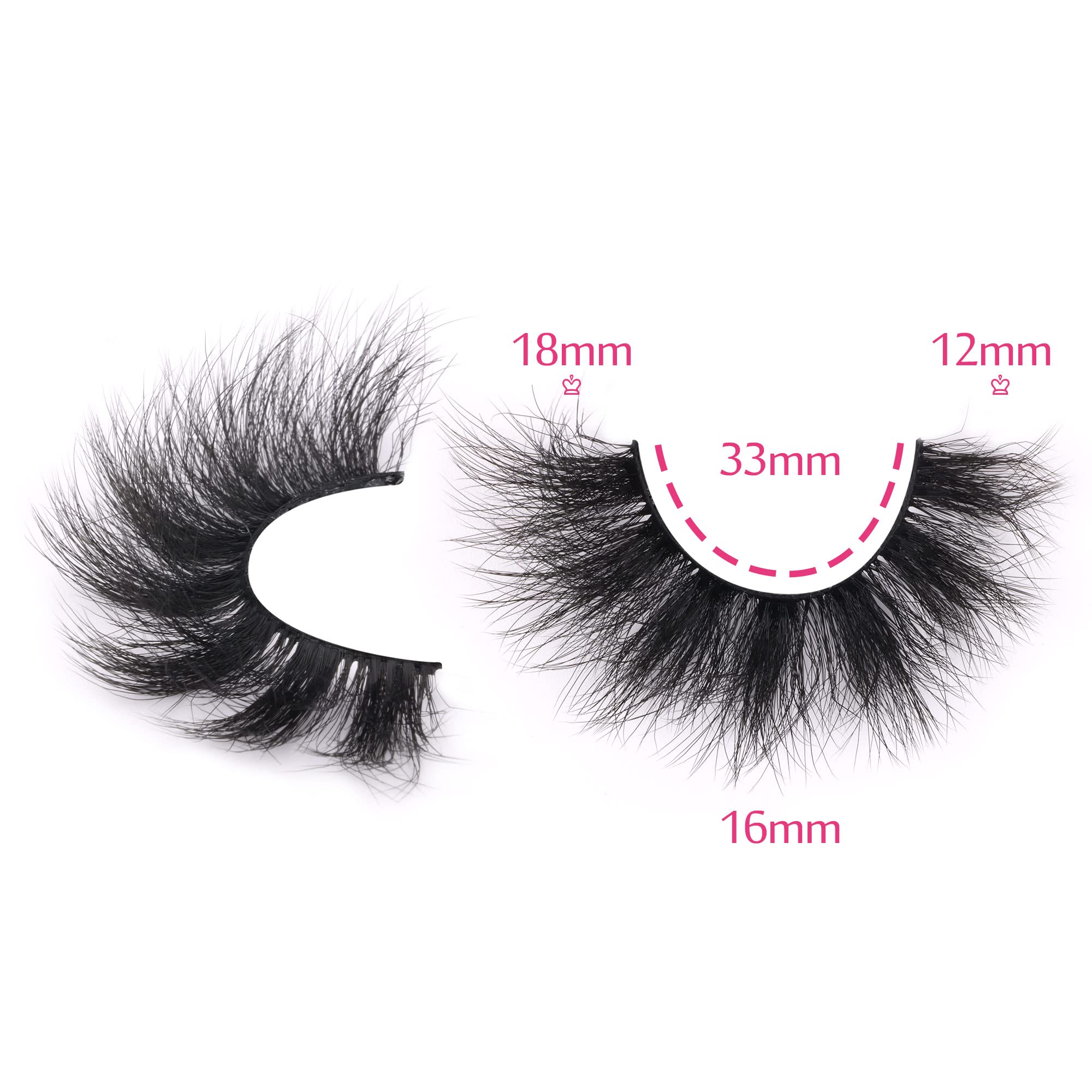 FANXITON 8D mink lashes 18mm feature a cotton band for gentle fit