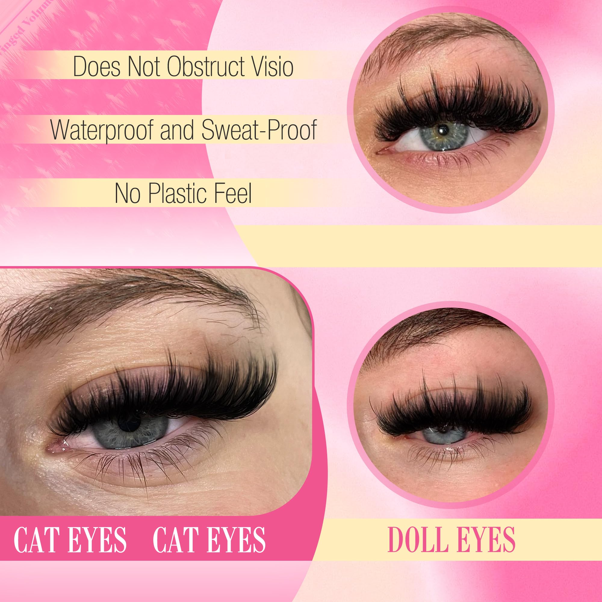 FANXITON reusable lash clusters pack for everyday fluffy volume.