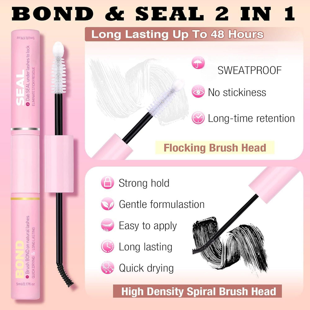 FANXITON soft fiber lashes 8-16mm for natural look